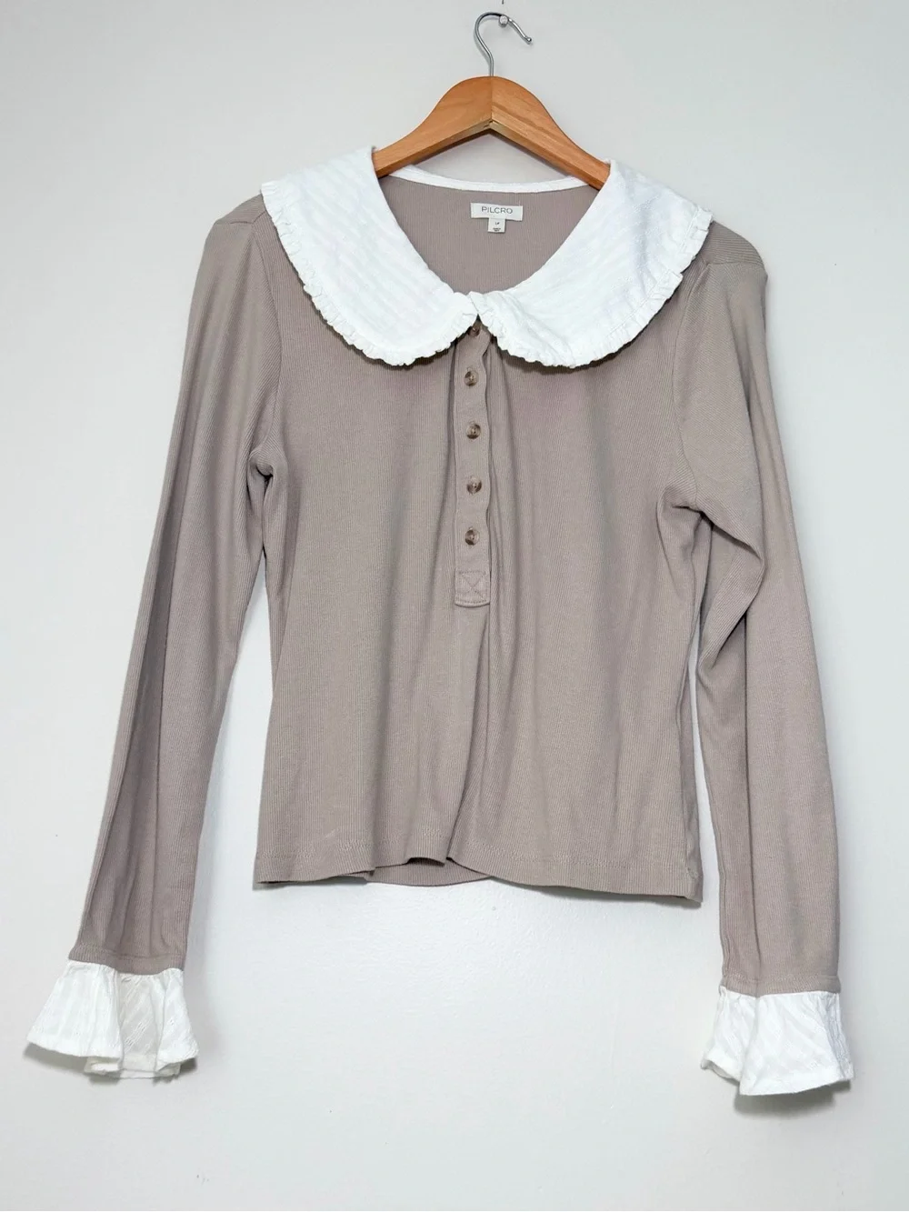 Anthropologie Pilcro Keira Long-Sleeve Blouse